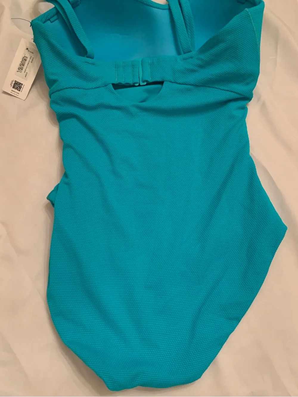 NWT SPANX® Piqué Teal One Piece